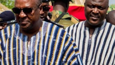 Left-President Mahama, Right-Brother, Ibrahim Mahama