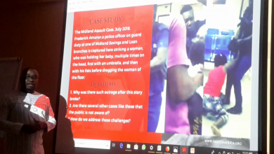 Gideon Sarpong, News Director, iWatch Africa presenting on Open Data Day 2019