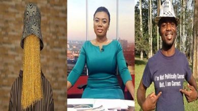 Anas (left), Bridget otoo (middle), Manasseh azure (right)