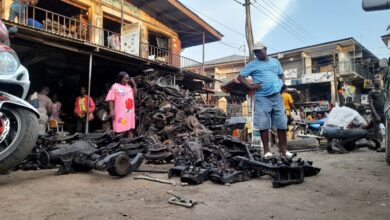 Photo credit: Used spare parts at Abosso Okai, Accra, Ghana/Daniel Abugre Anyorigya